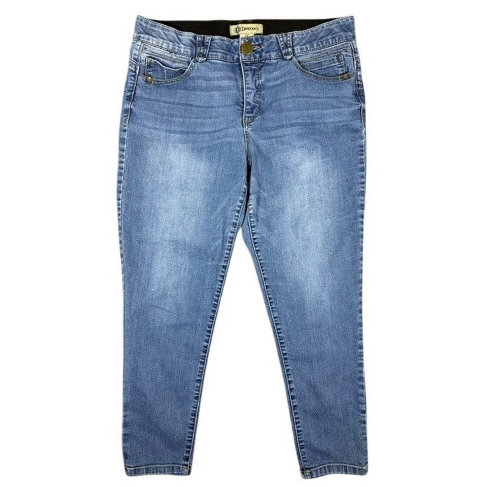 Democracy‎ Absolution Womens Size 12 Skinny Ankle Jeans Medium Wash Blue Denim